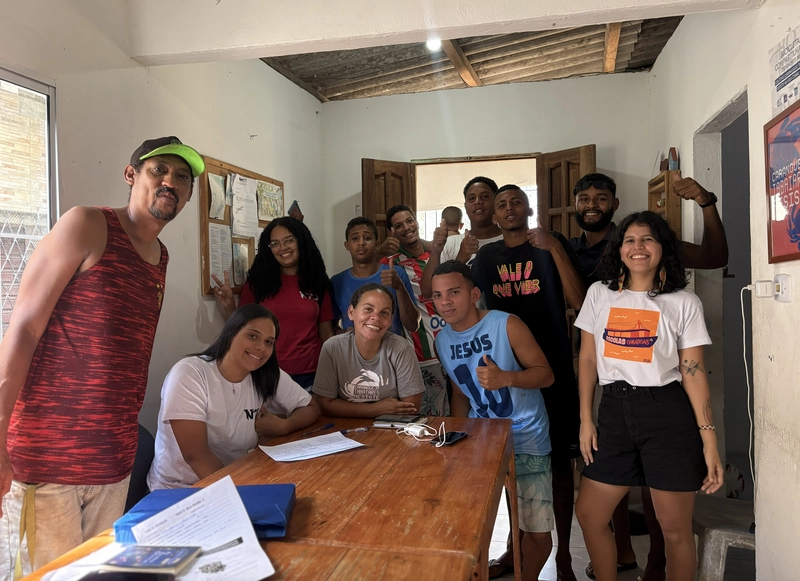 Conversa com jovens do coletivo Não Tem Jeito. Foto: Tamara Mesquita/Acervo Mandí