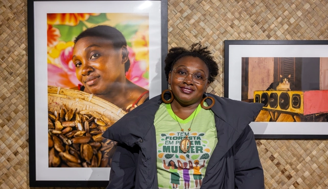 Kleidianny Ferreira foi a estrela da abertura da exposição "Women by Women" em Londres. Foto Betty Laura Zapata/ActionAid
