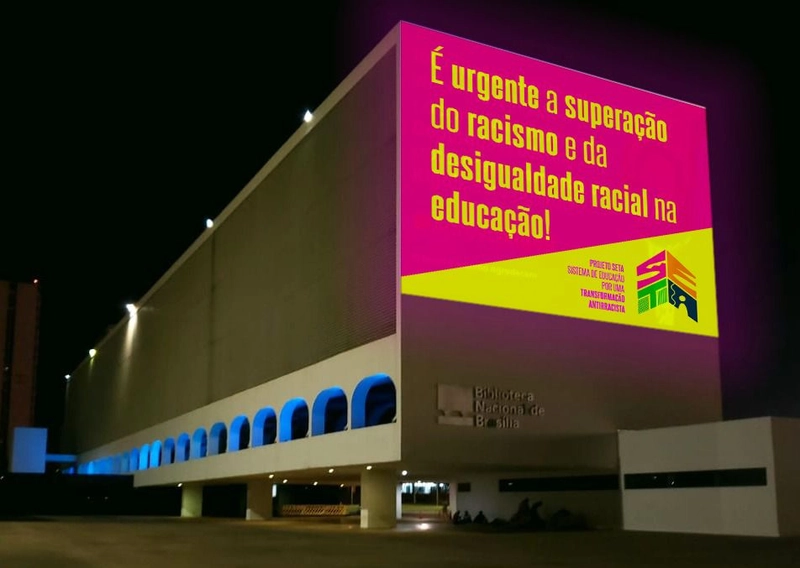 Dia dos Direitos Humanos projeções chamam atenção para urgência da educação antirracista no Brasil