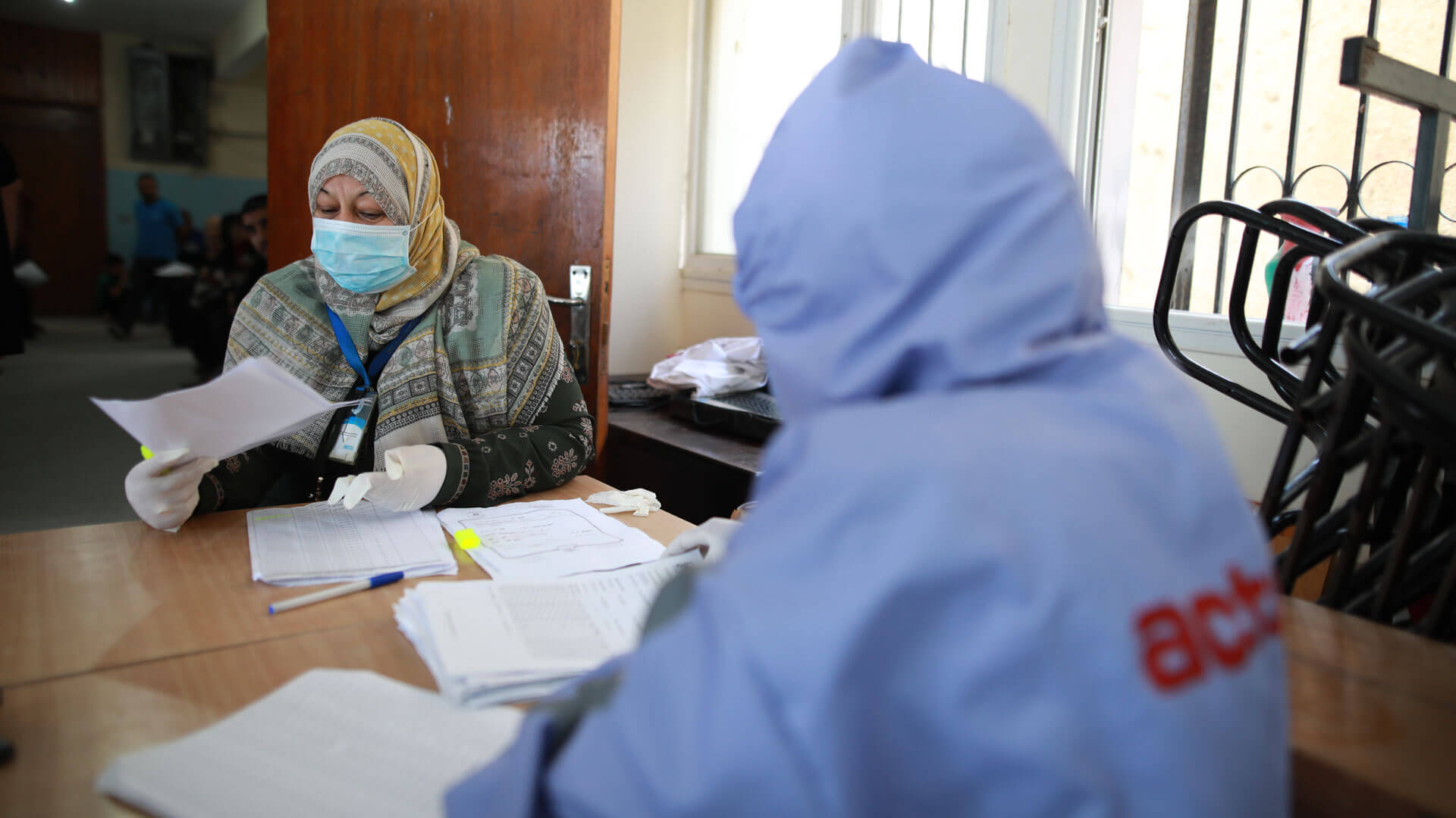 No Território Ocupado da Palestina, a Wefaq Society recebeu 700% mais pedidos de aconselhamento individual e assessoria jurídica durante a pandemia. Foto: ActionAid