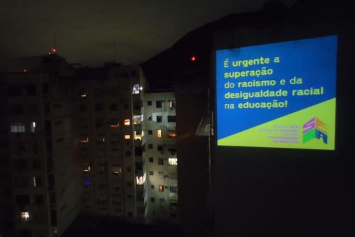 Projeção de lançamento do Projeto SETA no Rio de Janeiro. Foto: ActionAid